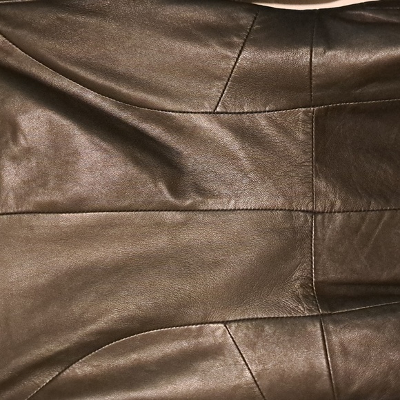 🇮🇹 Danier Italian leather Woman's tailored style black Pure leather. Size xs,s - Picture 6 of 9